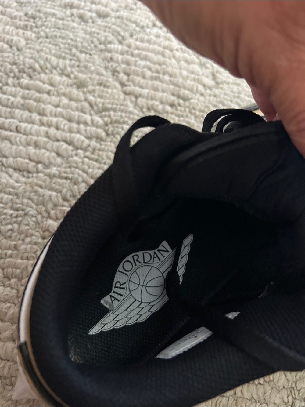 Nike Air Jordan 1 Low Cleat - White Black Gold - Picture 10 of 14